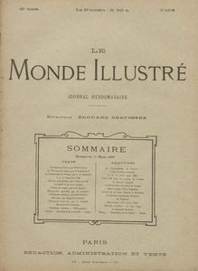 LE MONDE ILLUSTRE  N° 2189 du 11 mars 1899