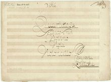 Partition quatuor No.2 en C (No.6), 6 quatuors pour flûte et cordes