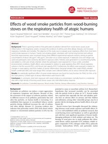 Effects of wood smoke particles from wood-burning stoves on the respiratory health of atopic humans