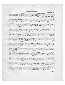 Partition violons II, violoncelle Concerto, Concerto Pour Violoncelle Avec Orchestre Ou Piano