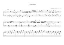 Partition , Andantino, Nouveau Journal de pièces d orgue, Lasceux, Guillaume