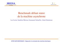 Benchmark défaut stator de la machine asynchrone