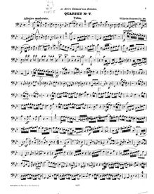 Partition Tuba, quatuor, No. 5, für 2 Cornette, cor (oder Althorn) und Tuba, Op. 38