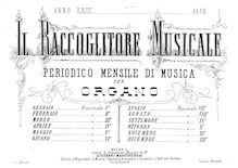 Partition March 1878 issue: partition complète, Contributions to pour Raccoglitore Musicale, March 1878