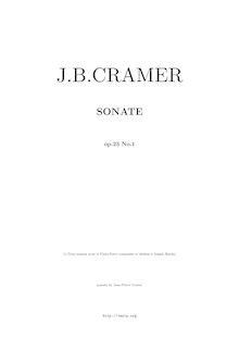 Partition complète, Piano Sonata, A♭ major, Cramer, Johann Baptist