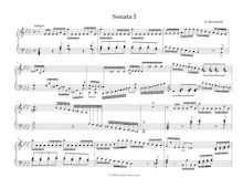 Partition Sonata I en F Minor, Sonata I en F Min., Bersanetti, Gianluca