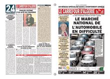 INDEX LE MARCHÉ NATIONAL DE L'AUTOMOBILE EN DIFFICULTÉ