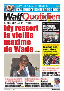 Walf Quotidien n°9041 - Du 14 au 15 mai 2022