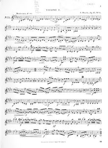 Partition violon 2, corde quatuors, Op.17, Haydn, Joseph
