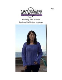 Traveling Ribs Pullover Designed by Melissa Leapman A125