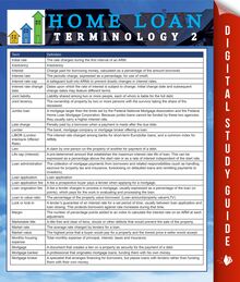 Home Loan Terminology 2