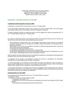 1 COMPAGNIE PARISIENNE DE CHAUFFAGE URBAIN Société anonyme au ...