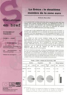3/01 STATISTIQUES EN BREF - ECONOMIE ET FINANCES