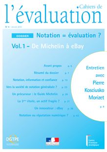 Notation = évaluation ? Vol. 3 - La notation extra-financière. : 4