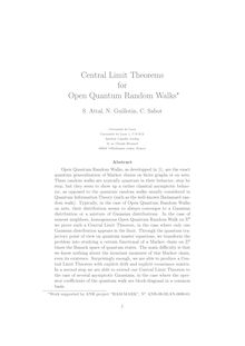 Central Limit Theorems for Open Quantum Random Walks