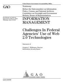 GAO-10-872T Information Management: Challenges In Federal Agencies ...