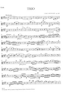 Partition de viole de gambe, Klaviertrio op. 264, Reinecke, Carl