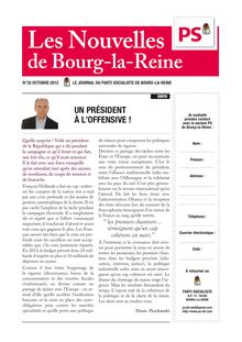 Nouvelles de Bourg-la-Reine n°32. octobre 2012