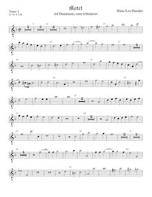 Partition ténor viole de gambe 2, octave aigu clef, Seven Chromatic Baroque Motets