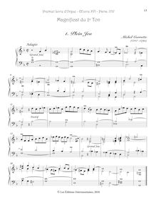 Partition , Plein Jeu, Premier Livre d’Orgue, Op.16, Corrette, Michel par Michel Corrette