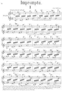 Partition complète, 3 Klaverstykker, Op.59, 3 Piano Pieces, Nielsen, Carl