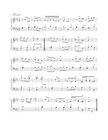 Partition Minuet, Lesson en F minor, F minor, Greene, Maurice