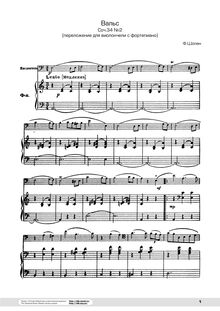 Partition de piano, valses, Chopin, Frédéric par Frédéric Chopin