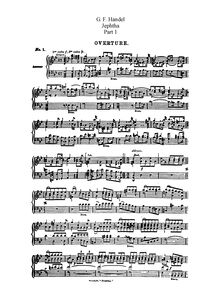 Partition complète, Jephtha, HWV 70, Handel, George Frideric