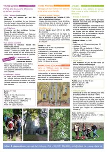 Infos. & réservations : accueil de l Abbaye  Tél. 071.880 980 ...