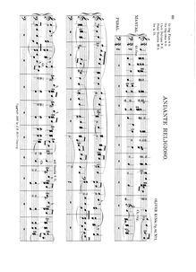 Partition No.1: Andante Religioso, 2 Compositions pour orgue, King, Oliver
