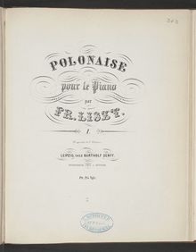 Partition Polonaise mélancolique (S.223/1), Collection of Liszt editions, Volume 12