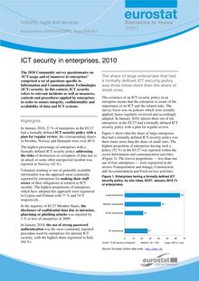 ICT security in enterprises, 2010