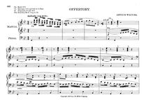 Partition complète, Offertory, B♭ major, Whiting, Arthur Battelle
