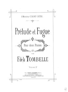 Partition Piano 2, Prélude et fugue, A minor, La Tombelle, Fernand de