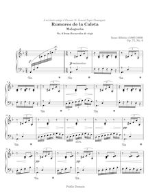 Partition No. 6: Rumores de la Caleta, Recuerdos de Viaje, Op.71
