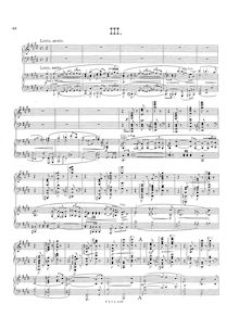 Partition , Lento, mestoI, Allegro con fuoco, Concerto No. 4 pour Piano et orchestre
