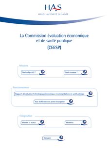 Commission Évaluation Économique et de Santé Publique - Qu est-ce que la CEESP- format2clics