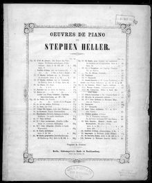 Partition complète, 3 Melodies de F. Schubert, Op. 55b, Heller, Stephen