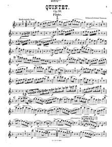 Partition flûte, quintette pour Piano et vents, Op.38, F major, Duncan, Edmondstoune