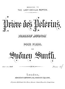 Partition complète, Priere des Pelerins, Tableau Musical, F minor