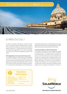 Données techniques De l énergie solaire pour le Vatican www ...