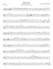 Partition viole de basse 1, basse clef, Madrigali a 5 voci, Libro 2 par Giovanni Battista Mosto
