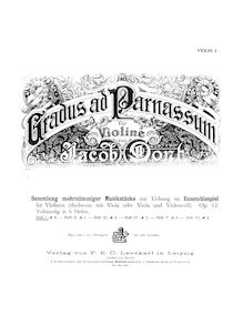 Partition Volume 1, Gradus ad Parnassum, Op.52, Gradus ad Parnassum. Sammlung v. mehrstimm. Musikstücken zur Uebung im Ensemblespiel