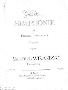 Partition parties complètes, Grande Simphonie a plusieurs instruments