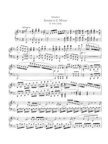 Partition complète, Piano Sonata No.19 en C minor, Schubert, Franz