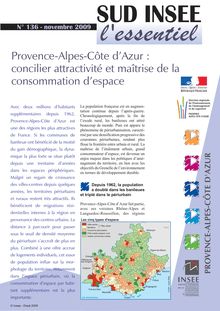 Provence-Alpes-Côte d Azur : concilier attractivité et maîtrise de la consommation d espace 