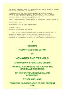 A General History and Collection of Voyages and Travels — Volume 09 - Arranged in Systematic Order: Forming a Complete History of the Origin and Progress of Navigation, Discovery, and Commerce, by Sea and Land, from the Earliest Ages to the Present Time
