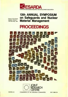 Proceedings of the 13th Esarda annual symposium on safeguards and nuclear material management