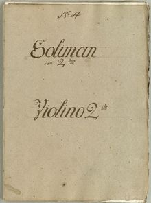 Partition violons II, Soliman den Anden, Walter, Thomas Christian