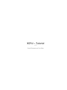 XOTcl − Tutorial